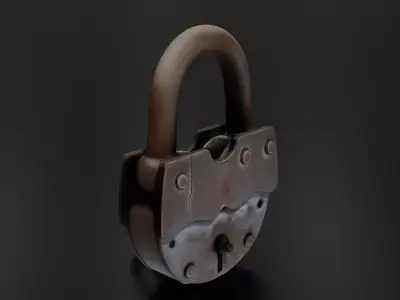 Padlock 2 3D print model