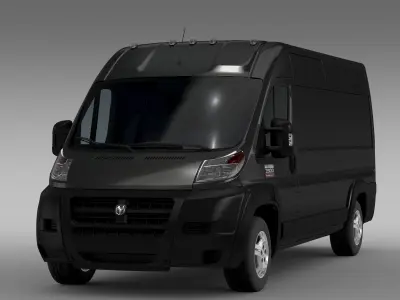 Ram Promaster Cargo 3500 HR 159WB EXT 2015 3D model
