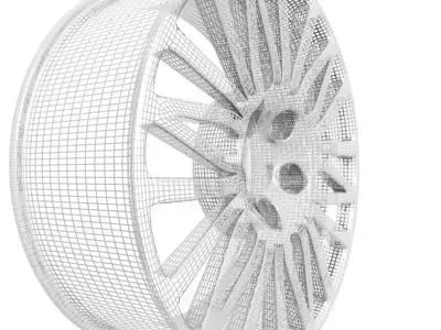 Wheel Rim 3D model 11