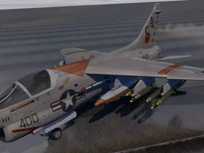 Vought A-7E Corsair II 3D model