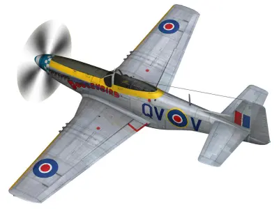 North American P-51K Mustang MK IV - Dooleybird 3D model