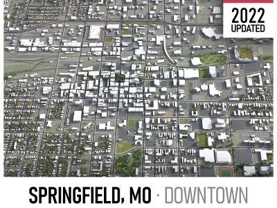 Springfield Low-poly 3D model