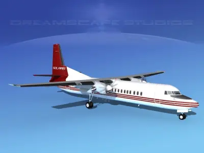 Fokker F-60 Solaris Charters 3D model