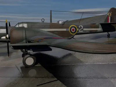 Martin 167 Maryland Mk-1 3D model