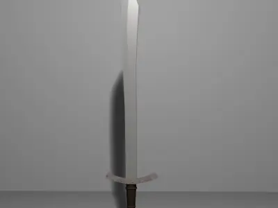 Medieval Sword Falchion 3D model