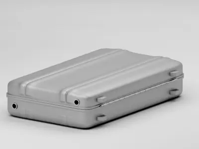 Metal Brief Case Low-poly 3D model