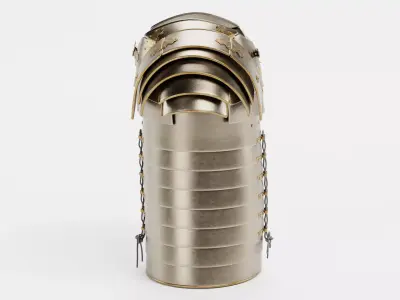 Lorica Segmentata - Aged Roman Armor Equipment 3D model