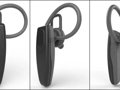 Bluetooth Headset M1 Low-poly 3D model
