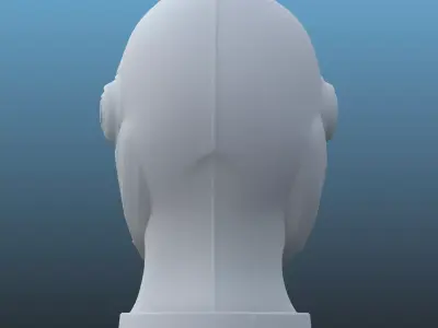 Sci-Fi Warrior Bust Sculpture PM-122 3D print model