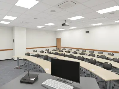 Classroom Architecture 006 V2 3D model