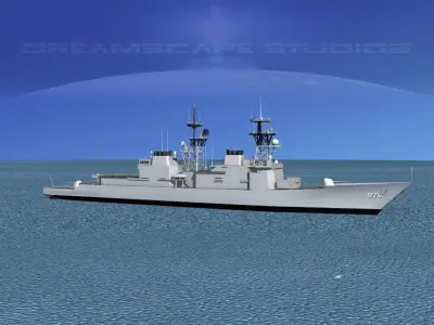 Spruance Class DD979 USS Conolly 3D model