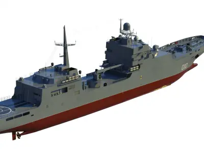 Ivan Gren Landing Ship bdk 11711 3D model