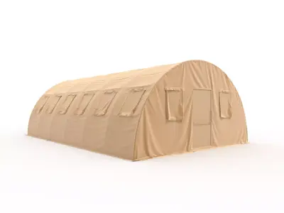 Military Tent 02 3D model
