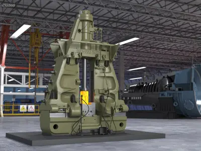 New Pneumatic Forging Hammer Machine 3D model