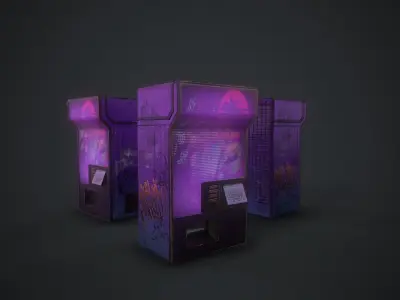 Vending machine Free low-poly 3D model