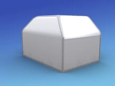 A2N Air Cargo Container Low-poly 3D model
