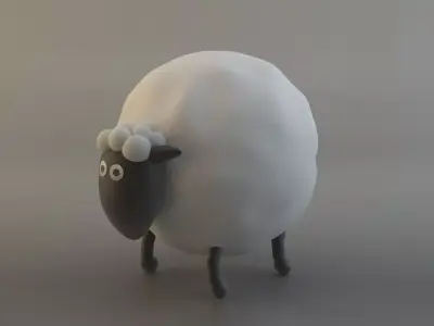 Cartoon Sheep 3D model