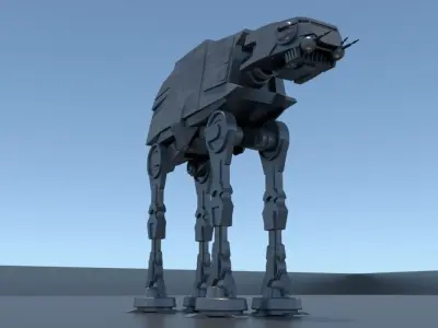 AT-AT star wars walker Low-poly 3D model