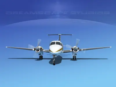 Beechcraft B1900C V08 3D model