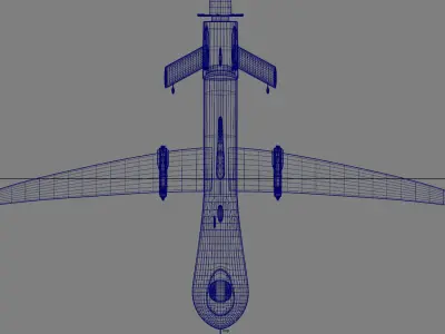 military Atomics Predatorplane drone 3D model