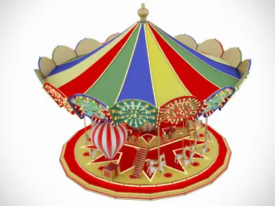 Carousel 3D model