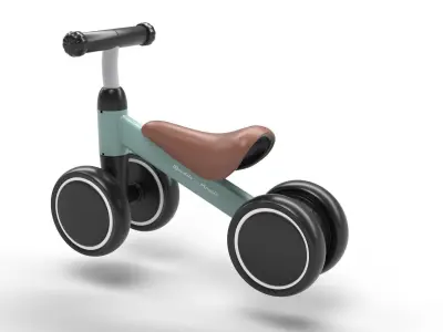 Baby cycle Low-poly 3D model