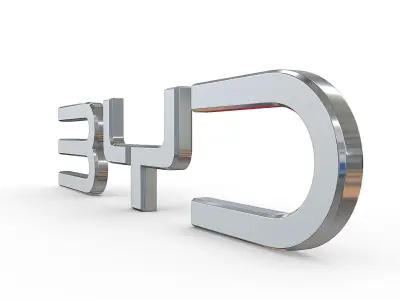 byd new logo 3D model