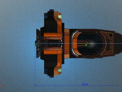 spaceship 3D model
