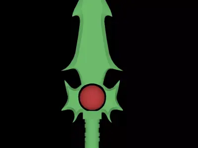 Sword fantasy  Low-poly 3D model