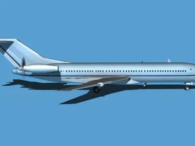 Boeing 7X7-2 Jet Fan V208 3D model