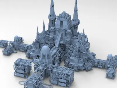 Ancient Mars Emperors estate 3 3D model