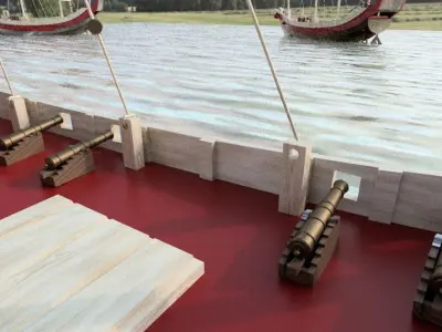 TONKINESE WAR JUNK Low-poly 3D model