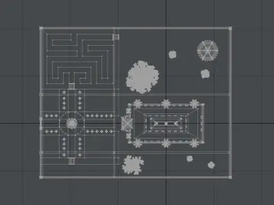 Palace with Grounds 3D model