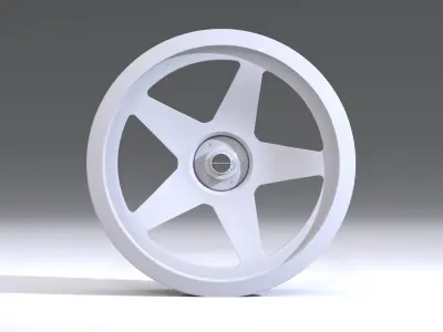 CL5S wheel Low-poly 3D model
