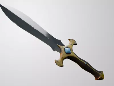 Battle Dagger 3D model
