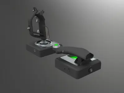  Logitech G X52 Professional Space Low-poly 3D model