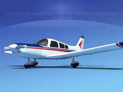 Piper PA-28-235 Cherokee  V12 3D model