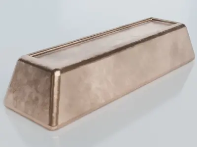 Resources Pack - Ingots Low-poly 3D model