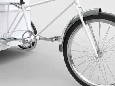 Bike Food Cart 3D model
