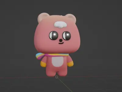 Sunny Lazy Bear Free 3D model