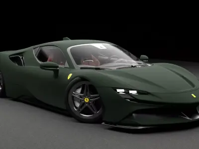 Ferrari SF90 Stradale Military 3D model