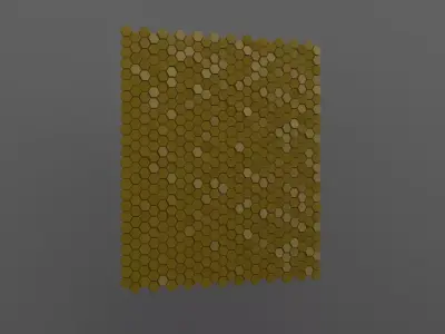 Hexagon Panel Free 3D model