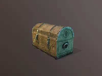 Chest  Free low-poly 3D model