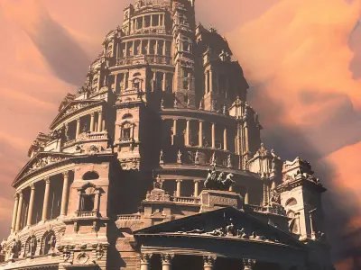 Tower of Babel 3D model buy