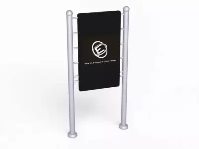 Board For Advertisements 3D model