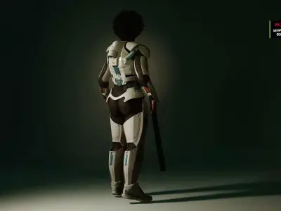 Meta Sci-Fi Outfits Low-poly 3D model