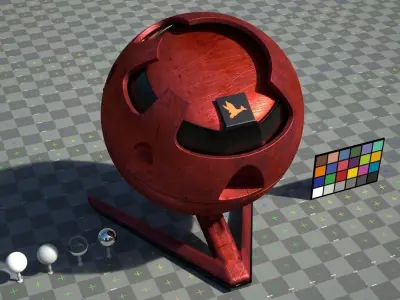 Layered modular metal texture - scratch - VRay Material Texture