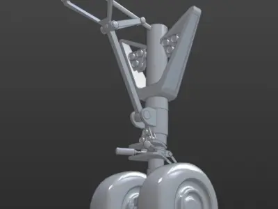 Airbus A350-1000 Landing Gears 3D model