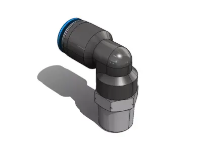 Conexao Rapida Festo 153049 QSL 1-4 8 Quick Connection 3D model