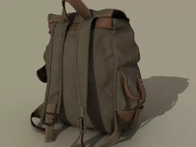 Tactical Backpack    3D Asset Low-poly 3D model